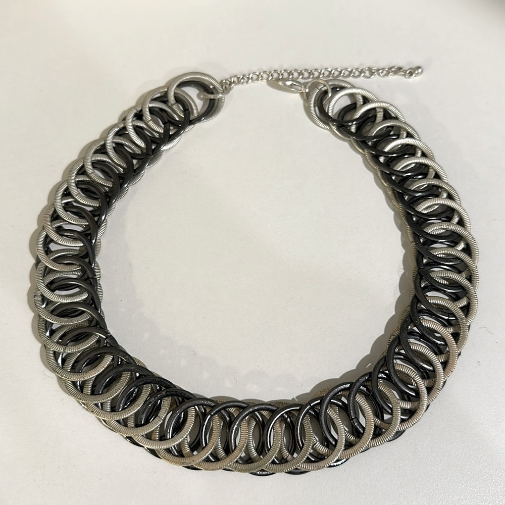 Vintage Circle Chain Link Necklace